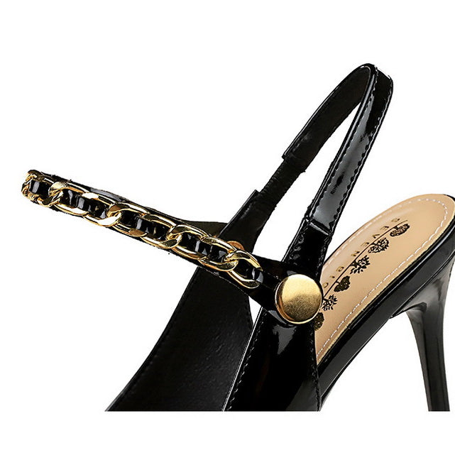 Wind Back Empty Shoes Cocktail High Heels