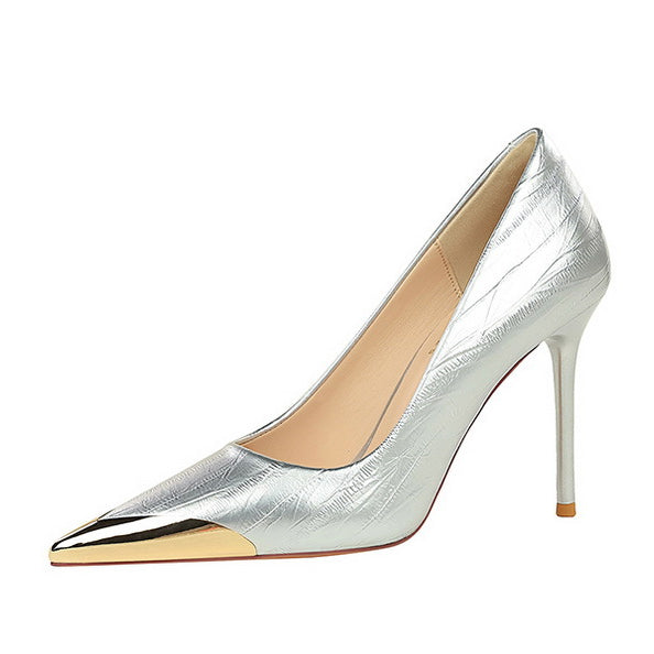 Cocktail Low Cut Shoes Pointed Stiletto Heels