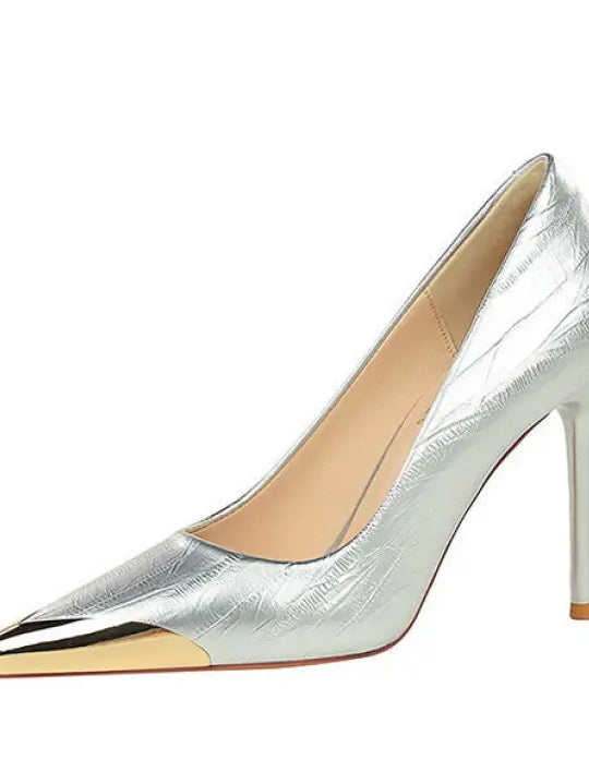 Cocktail Low Cut Shoes Pointed Stiletto Heels