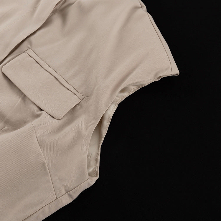 Enchanting Short Vest Top Design Wide Leg Pants Two Piece Set