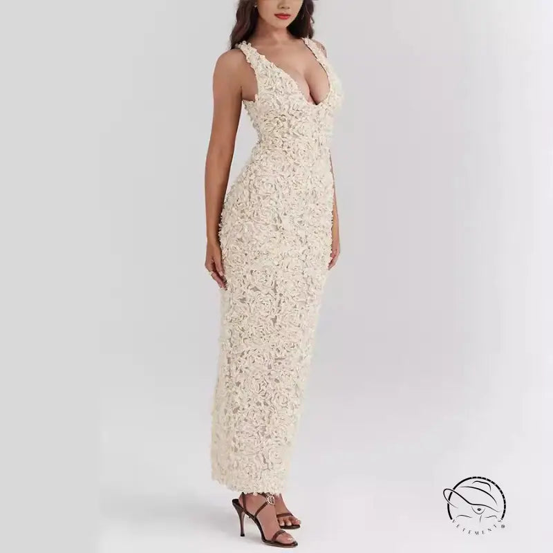 Spring Summer Strap Split Dress Casual Loose Vacation Women Clothing