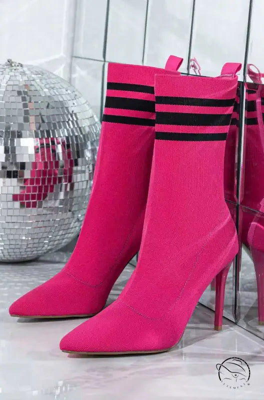 Skinny Boots Socks High Heel