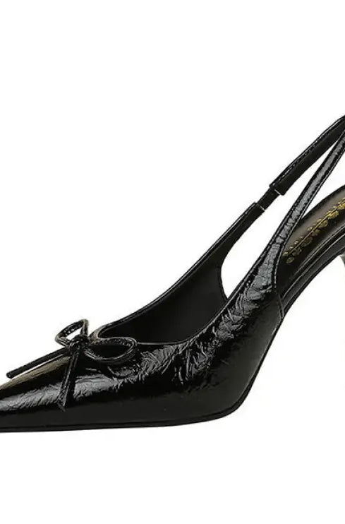 Cocktail Low Cut Back Strap High Heel