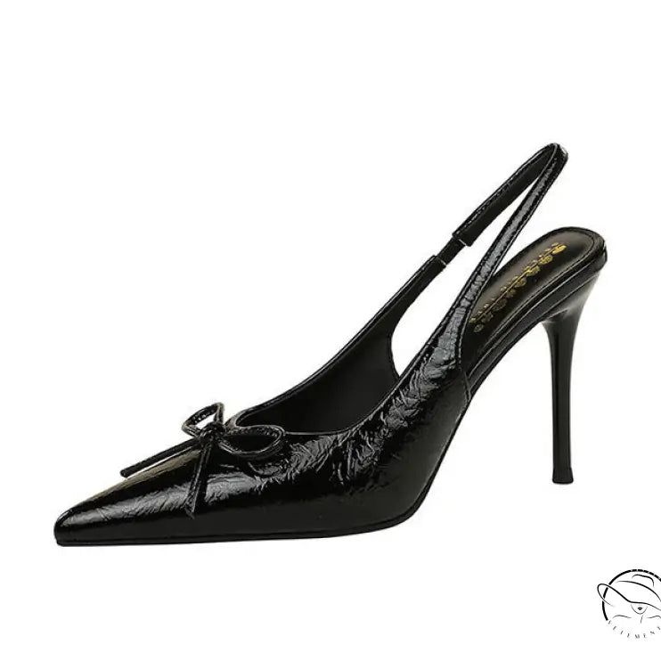 Cocktail Low Cut Back Strap High Heel