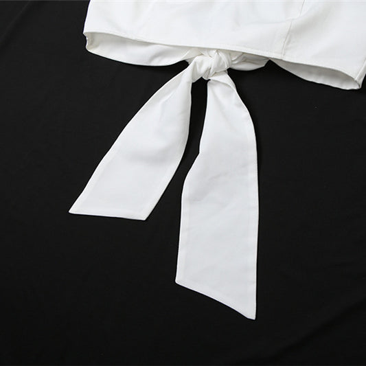 White fabric headscarf with knot for Summer Women Wear fashion sets and ملابس