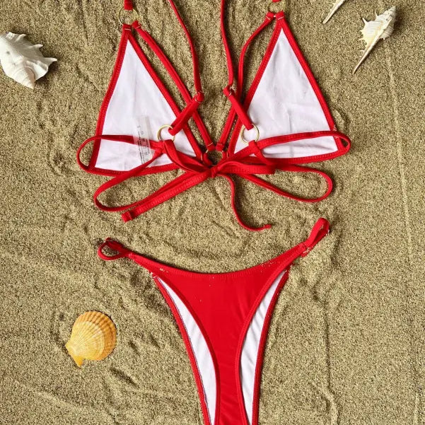 SEXY SOLID COLOR BIKINI-VETEMENTS