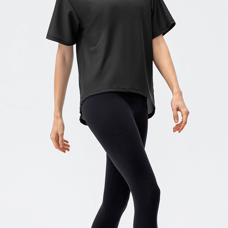 Breathable Round Neck t Shirt Running Casual Workout Top