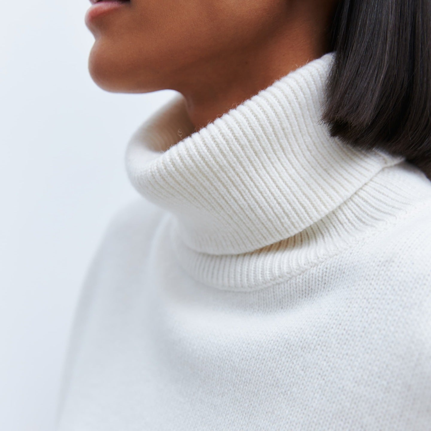 Elegant Knitted High Neck Sweater