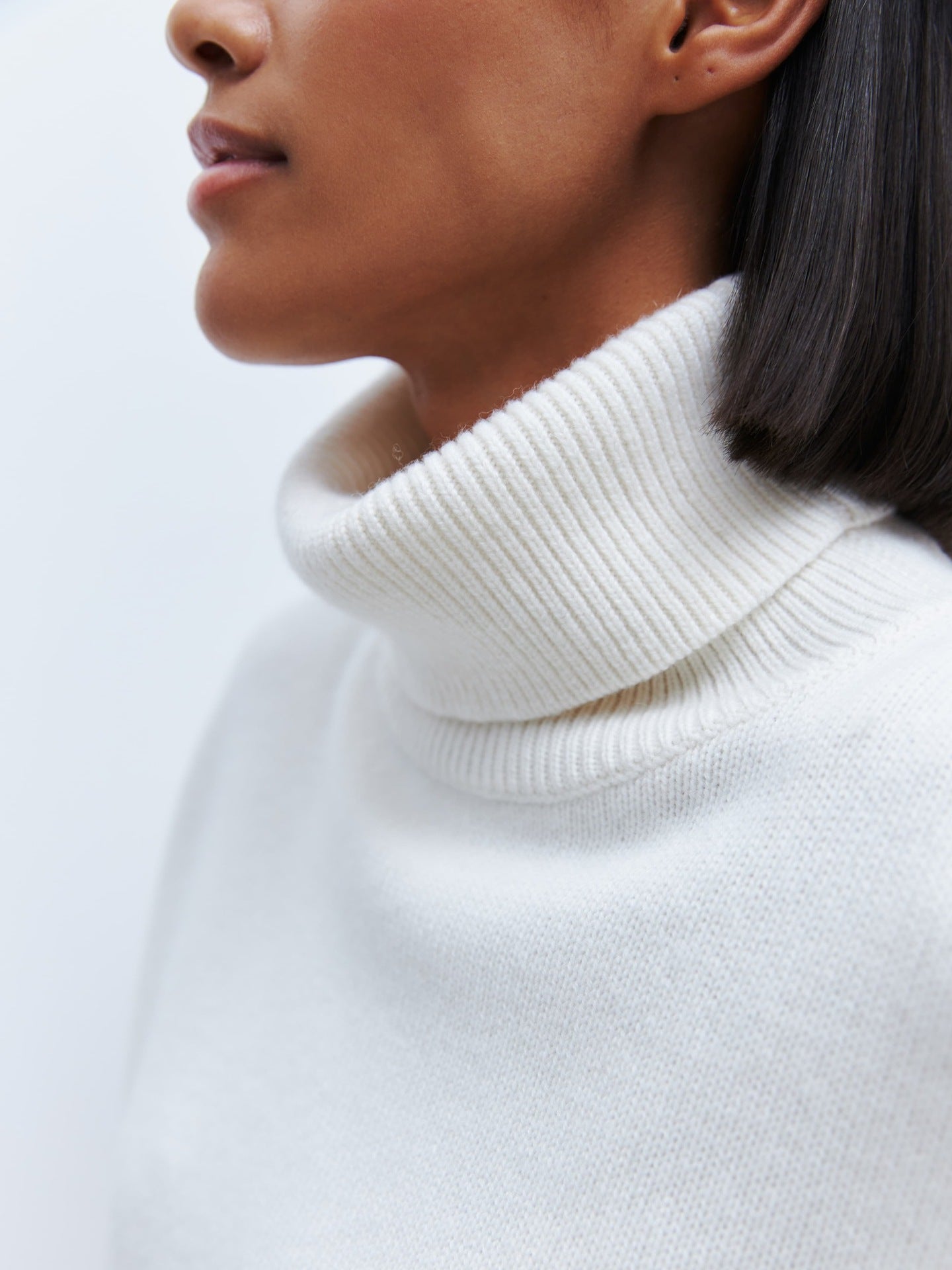 Elegant Knitted High Neck Sweater