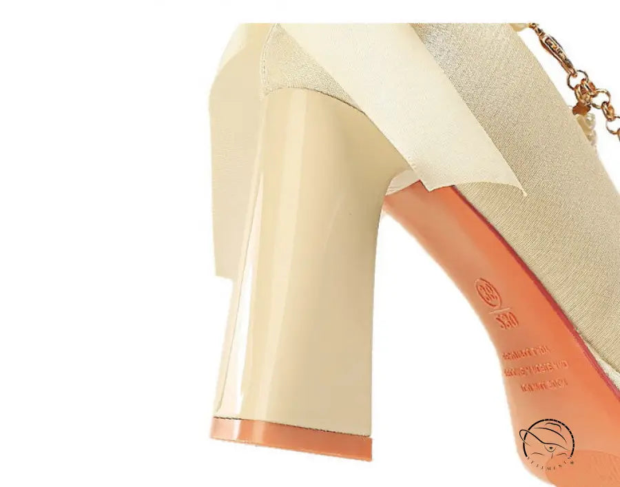 Square Toe Chunky Heel Waterproof High