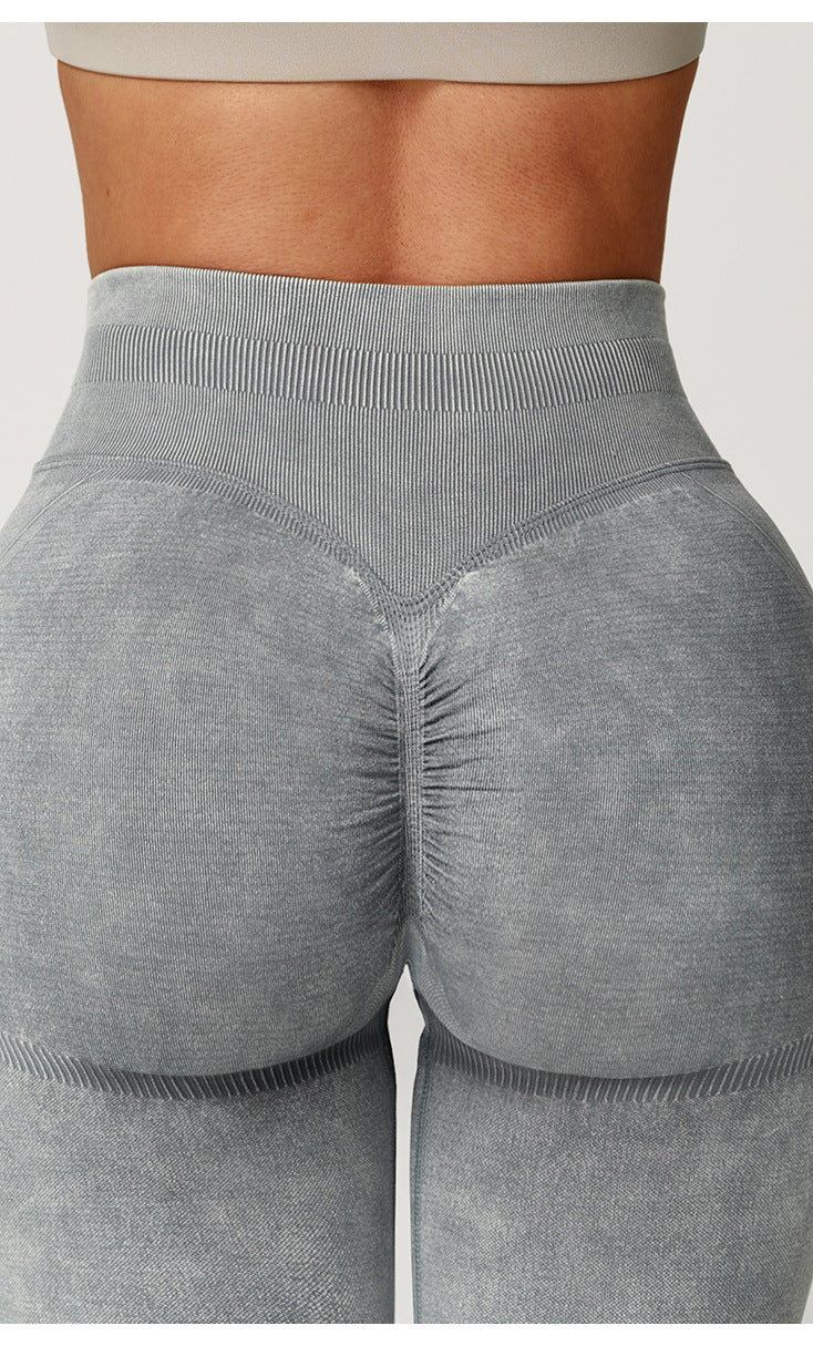 Comfy Seamless Stone Washed Yoga Pants