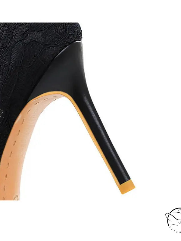 Skinny Night Club Mesh Stiletto High Heel Shoes