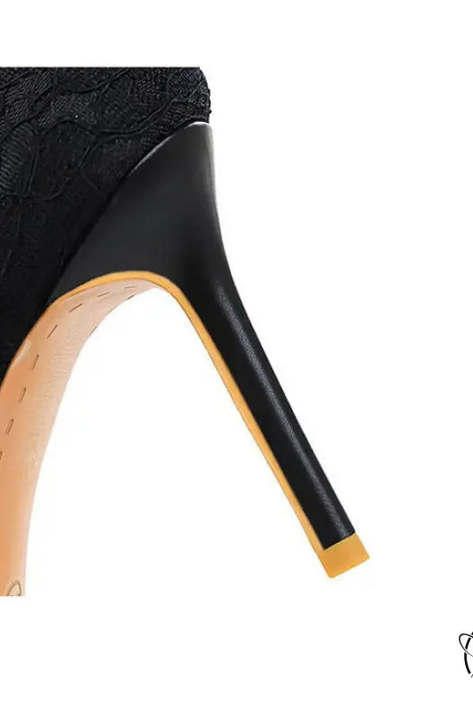 Skinny Night Club Mesh Stiletto High Heel Shoes