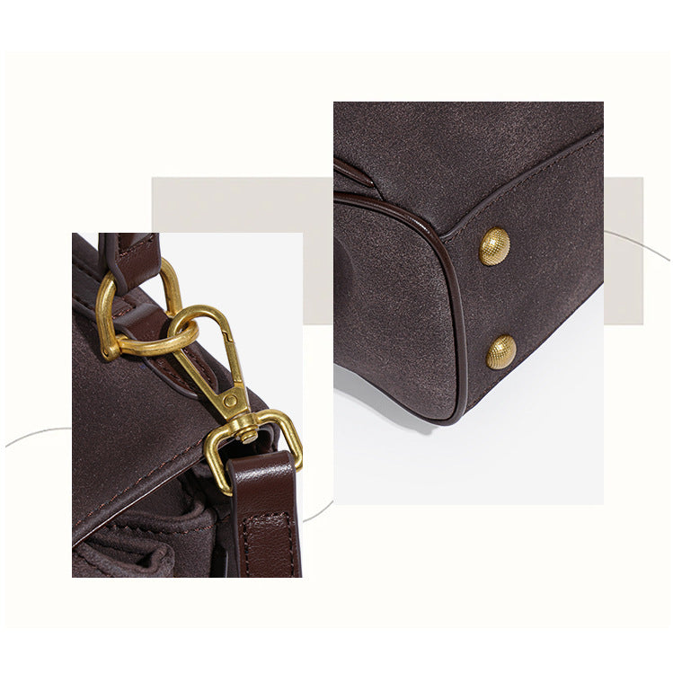 Detailed view of the Original Frosted Deerskin Bag, a must-have in fashion from Langry
