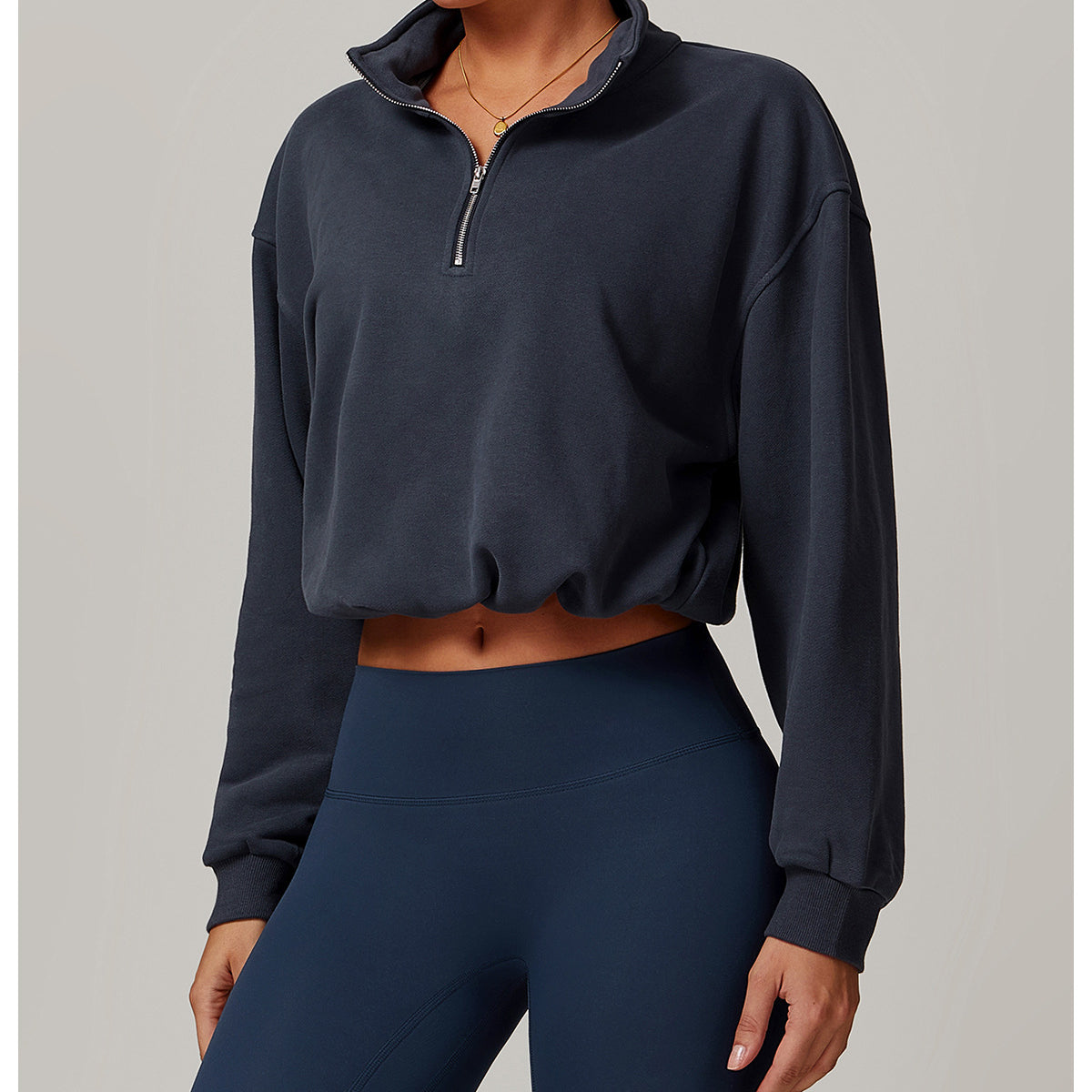 Casual Loose Sweatshirt Warm Running Fitness Top