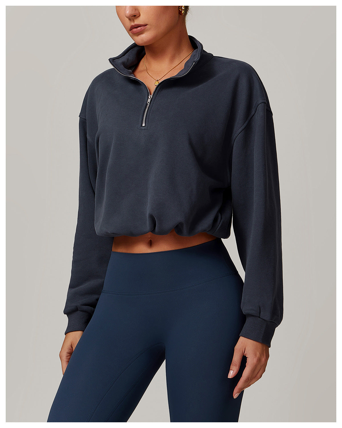 Casual Loose Sweatshirt Warm Running Fitness Top