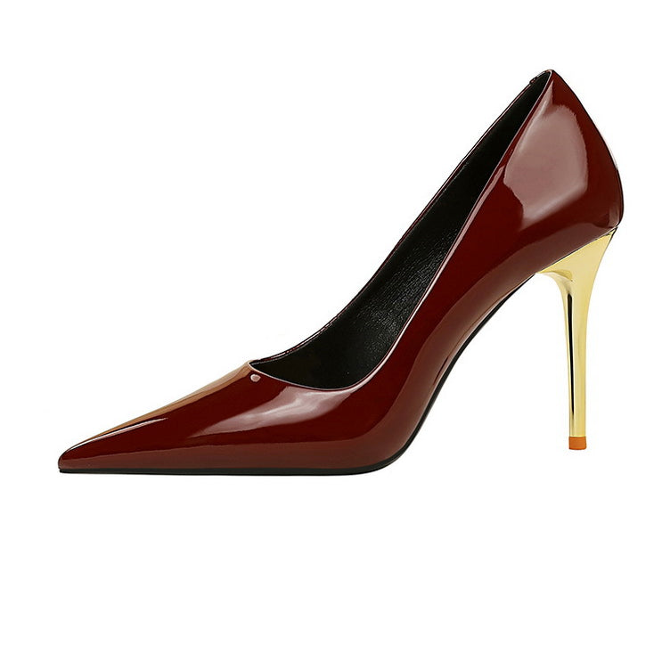 Fashionable Simple Metal Heel Ultra High