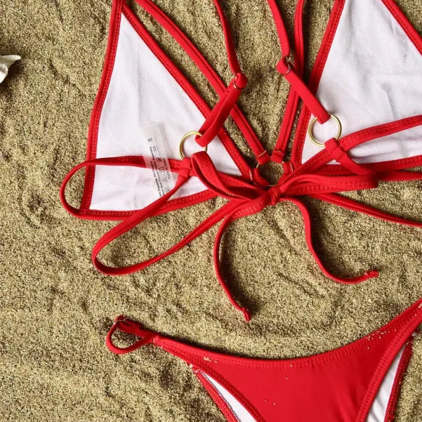 SEXY SOLID COLOR BIKINI-VETEMENTS