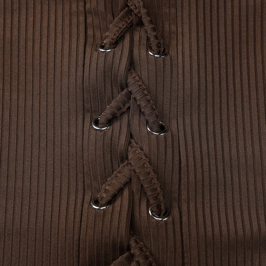 Summer Lace Up Slim Jumpsuit