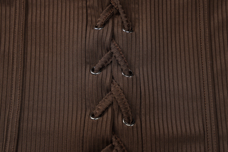 Summer Lace Up Slim Jumpsuit