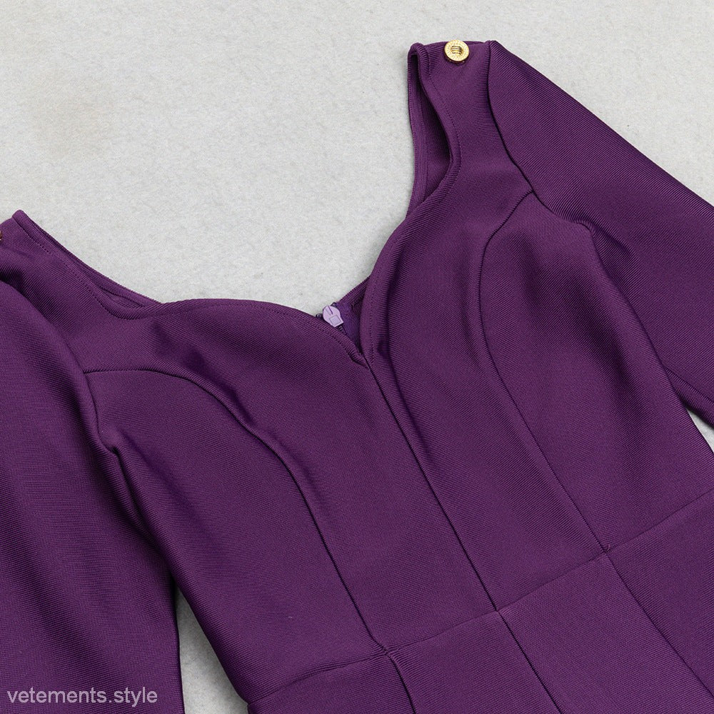 SEXY SLIM-FIT FRONT SLIT DRESS-VETEMENTS