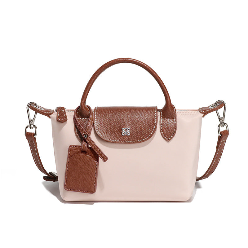 Pink and brown Mini All Match Shoulder Bag for fashionable outfits and ملابس styling