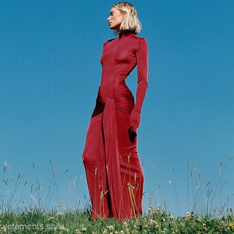 FRENCH LONG SLEEVE DRESS-VETEMENTS