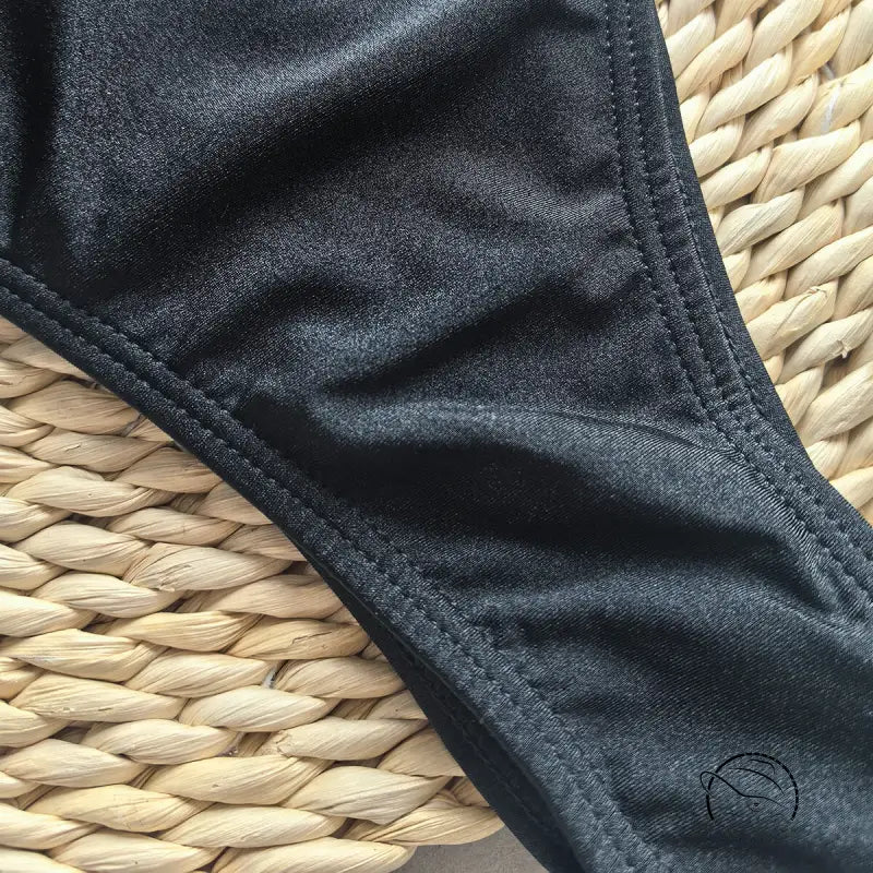 Black one piece swimsuit women bikini bottom for ladies