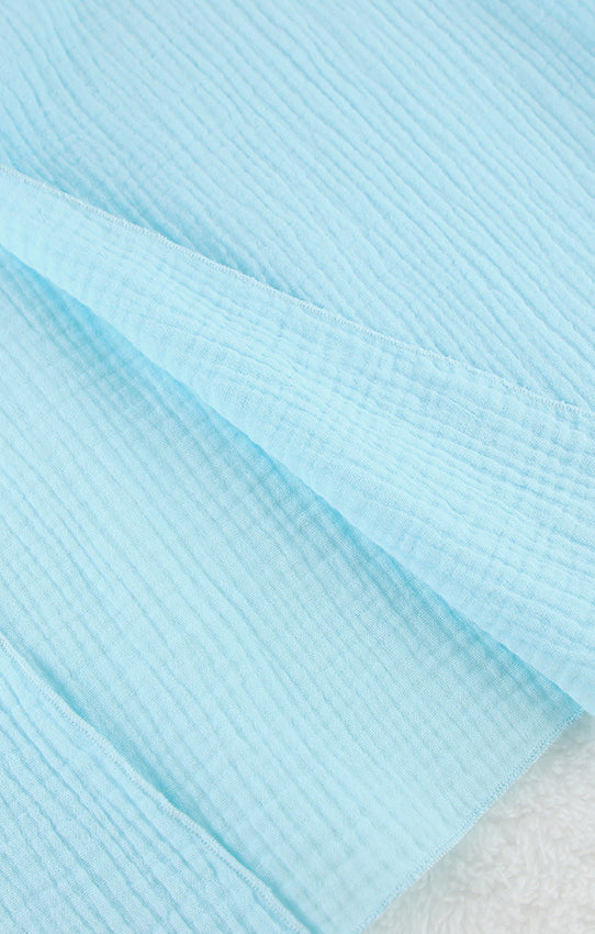 Light blue langry fashion pajamas with textured paper towels