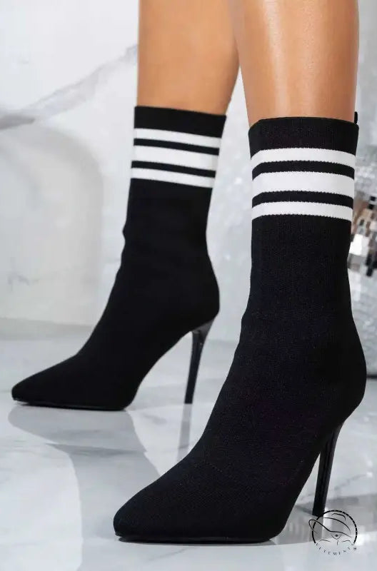Skinny Boots Socks High Heel