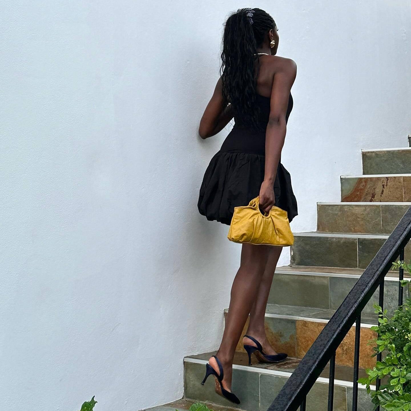 Shaped Vest Knitted Stitching Dress