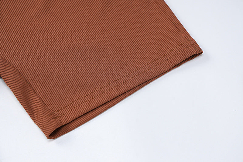 Women Clothing Winter Solid Color Rib u Neck Long Sleeved Slim Fit Hip Raise Sports Jumpsuit