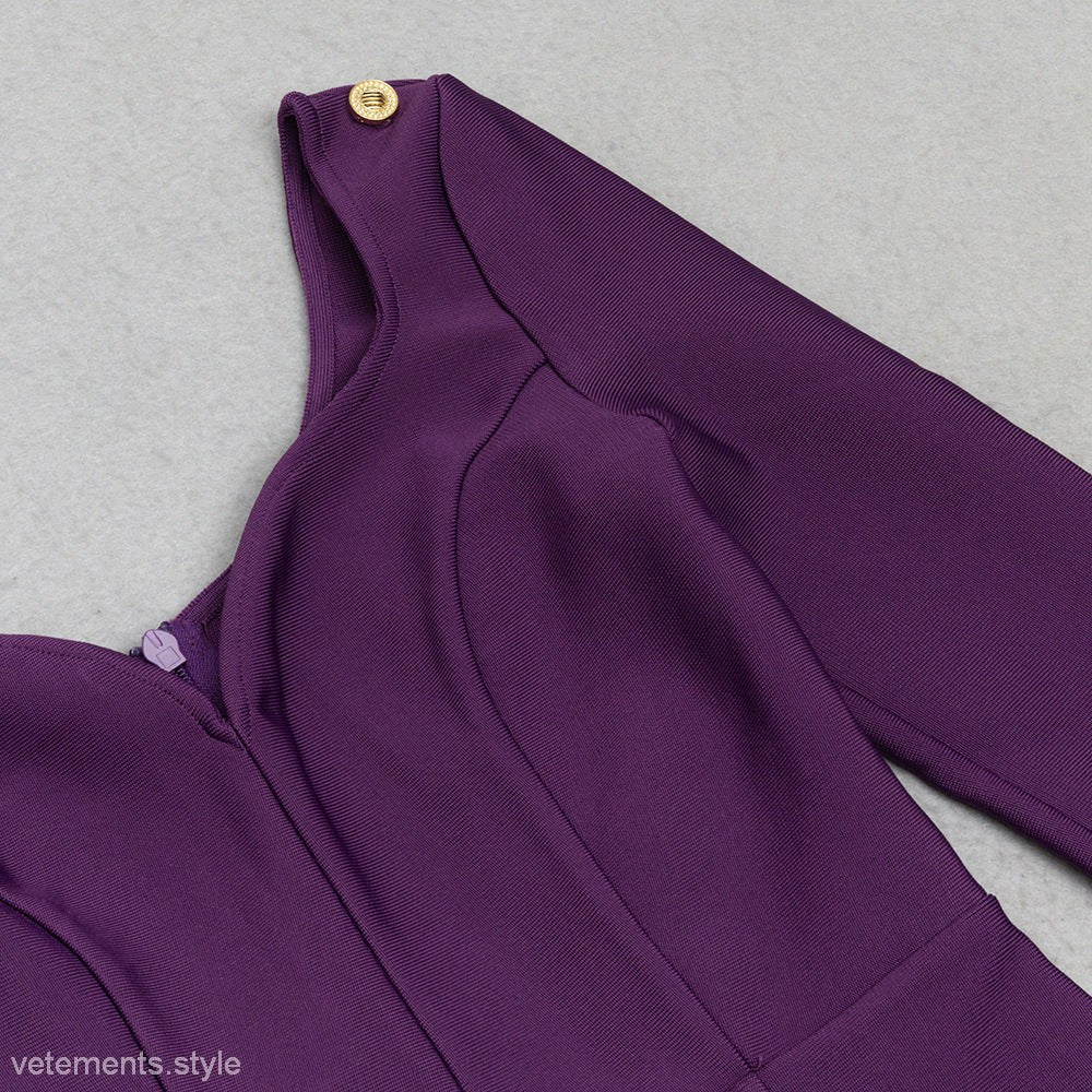 SEXY SLIM-FIT FRONT SLIT DRESS-VETEMENTS