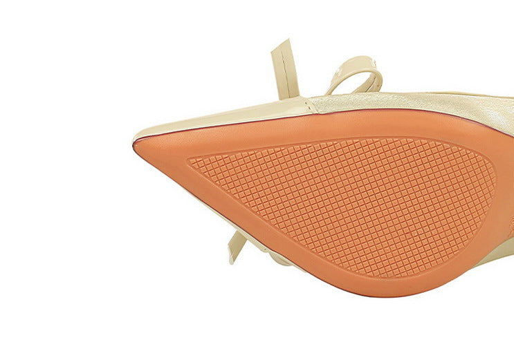 Cocktail Satin Stitching Stiletto Heel High