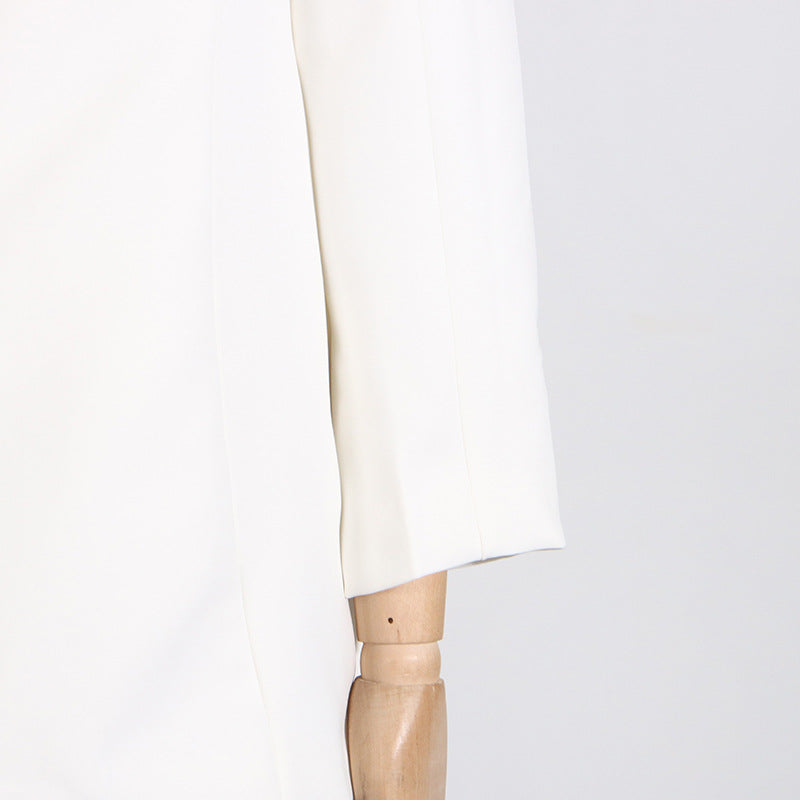 White fabric sleeve of Summer off Shoulder Three Dimensional Floral dress in fashion ملابس