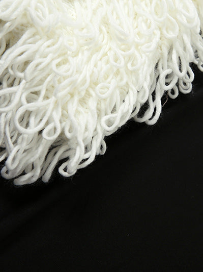 Summer Women Clothing Sleeveless Tassel Hollow out Cutout Slim Fit Elegant Stitching Dress