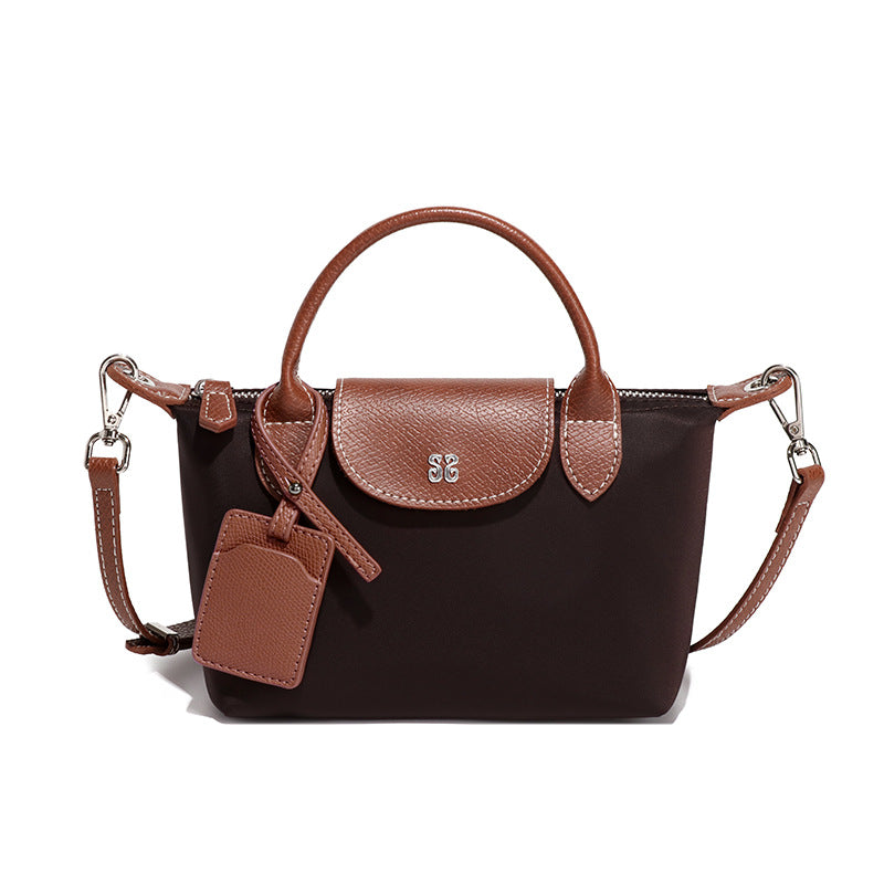 Brown and black Mini All Match Shoulder Bag, ideal for langry fashion and ملابس styles