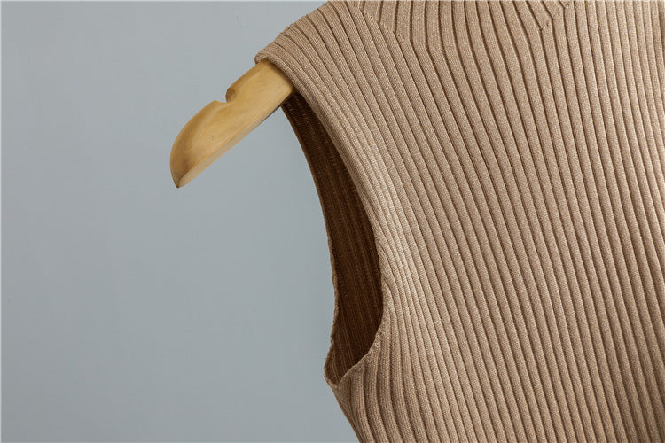 Middle East Elegant Cardigan Robe Knitted Wide Leg Pants Three Piece Set