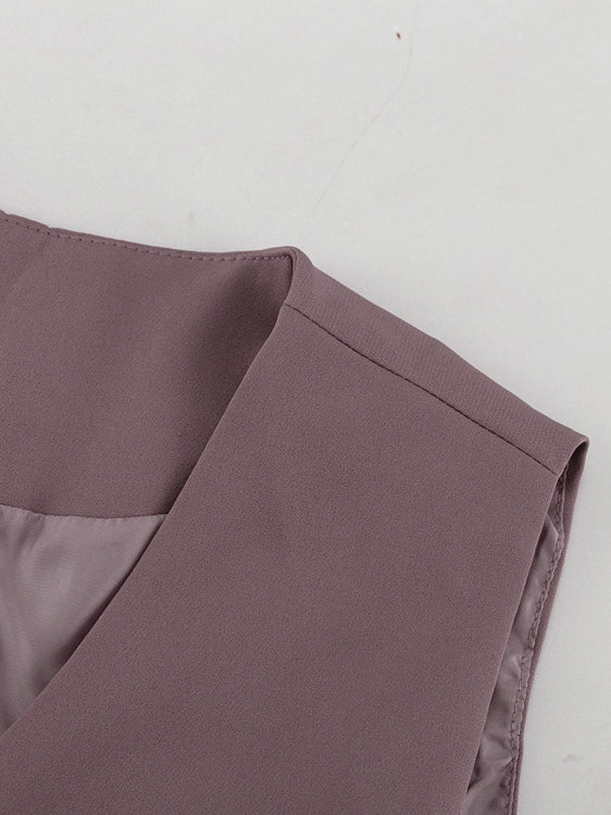 Vest Jacket Hip Skirt Set Office Two Piece