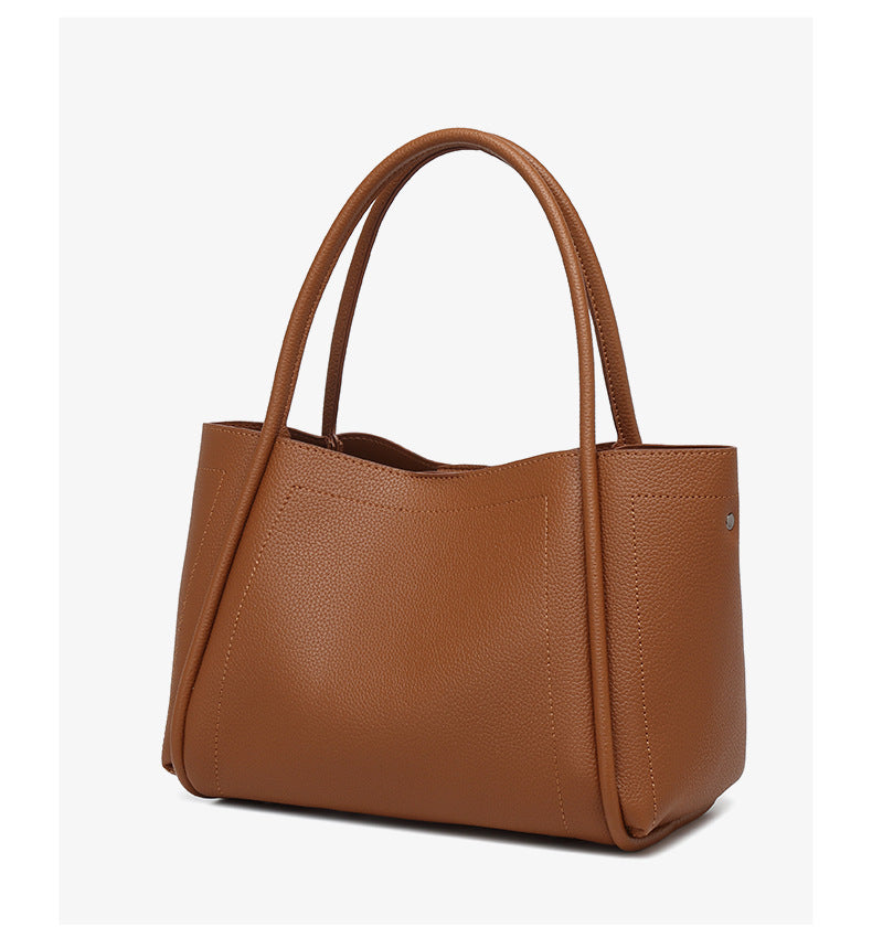 Soft Leather Large Capacity High Grade Handbag