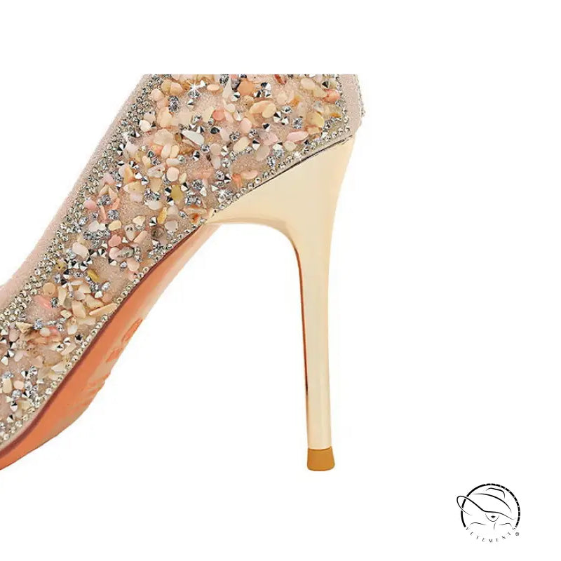 Stiletto Rhinestone High Heels