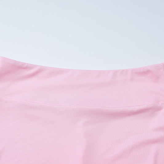 Pink skirt waistband from SLIM FIT HIGH WAIST SUIT, ideal for a fit high waist look