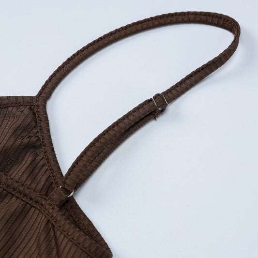 Summer Lace Up Slim Jumpsuit