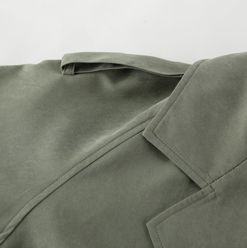 High End French Large Collared Lace Up