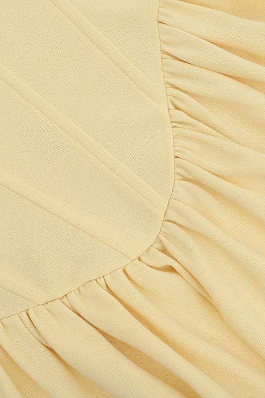 Elegant langry fashion cream bed skirt with ruffled edge