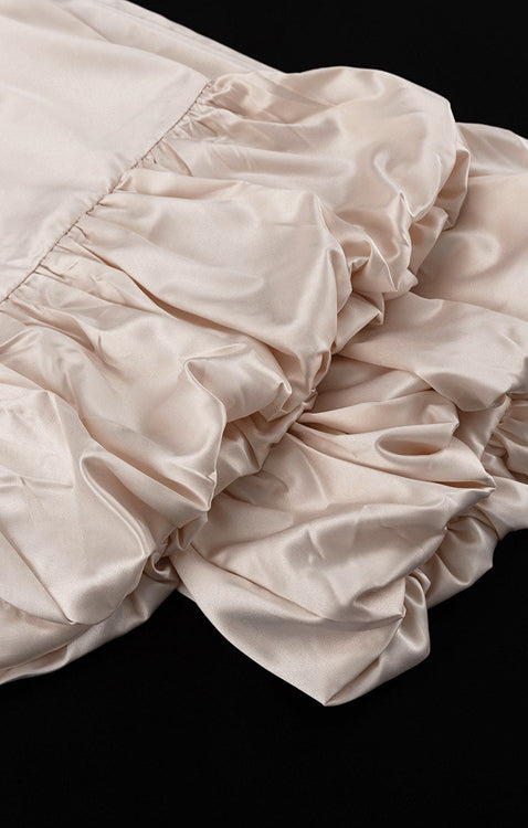 Stitching Bell Sleeve Polo Collar Top Loose Trousers Two Piece Sets