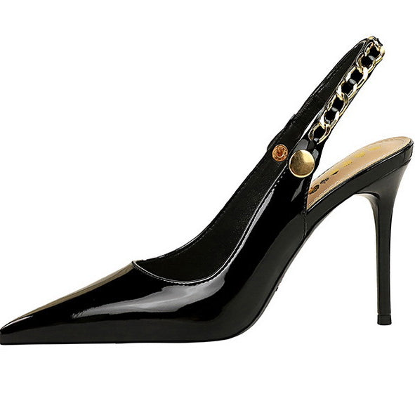 Wind Back Empty Shoes Cocktail High Heels