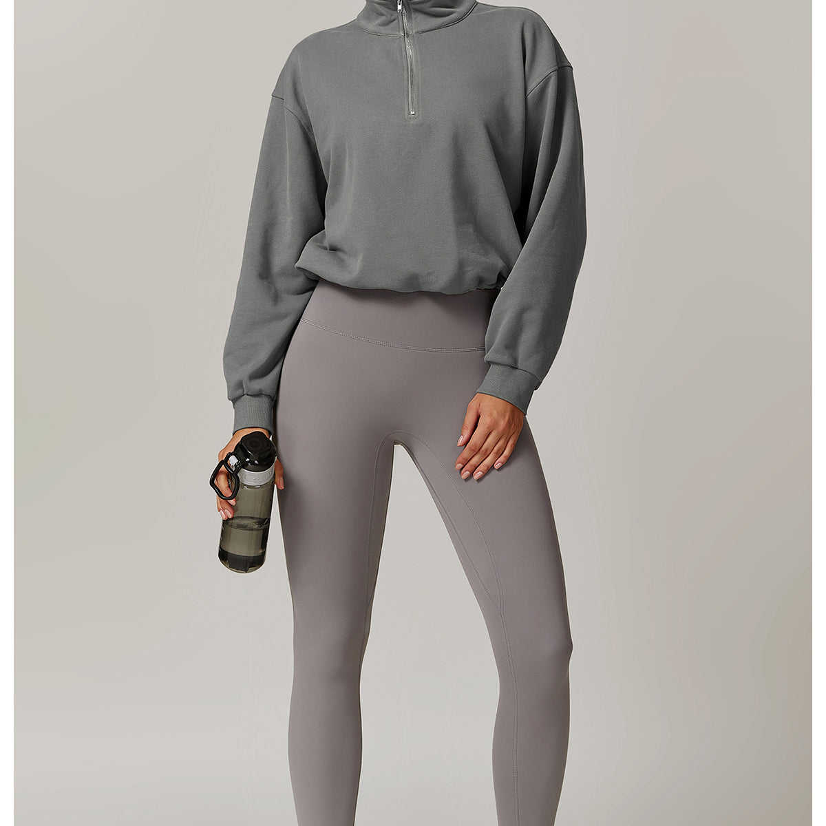 Casual Loose Sweatshirt Warm Running Fitness Top