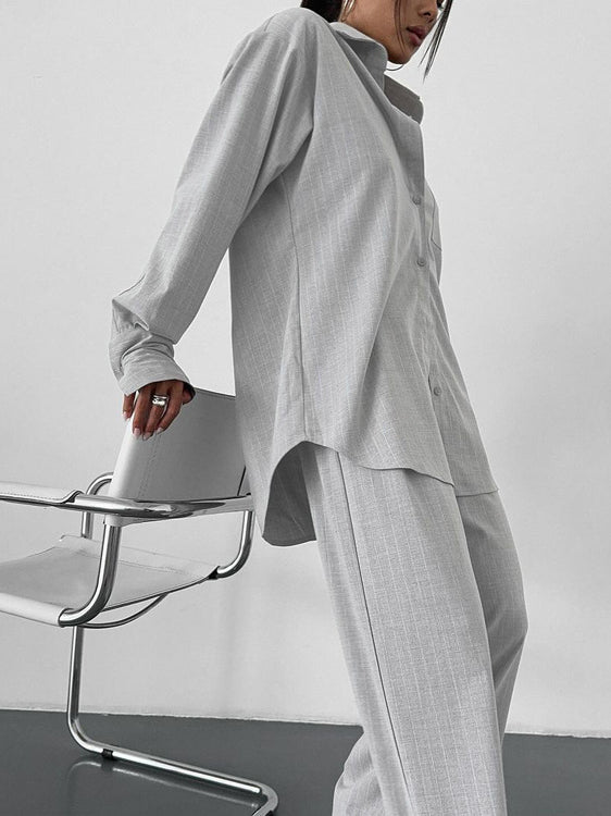 Gorgeous Top Wide Leg Pants High Grade Two Piece Sets