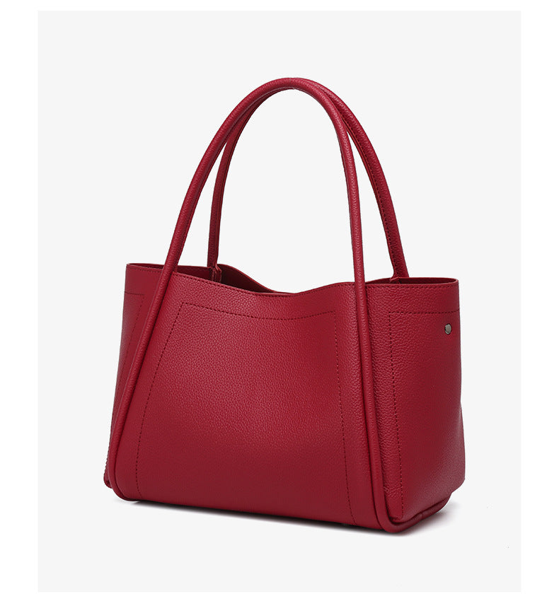 Soft Leather Large Capacity High Grade Handbag